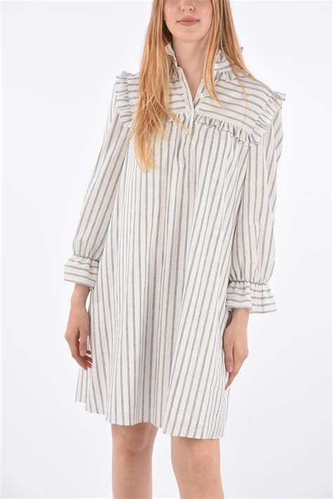 celine striped shirt dress|Celine triomphe dresses.